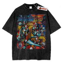 Mega Man Zero Vintage Graphic T-Shirt Retro Gaming Video Game Gamer Tee M brown