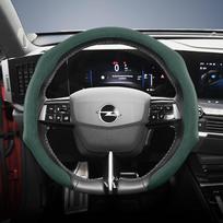 Tinka „Opel Premium“ zomšinei prisegamai vairo apdailai, neslystanti ir patvari, galima apvaliam ir D formos vairui wb3 gray