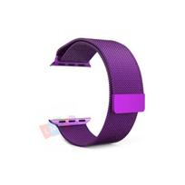 Magnetic Stainless Steel Watch Band For Apple Watch 38mm And 42mm Fitness Tracker Accessories Purple,For iWatch 38mm purple