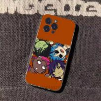 G-Gorillaz Rock Band Cartoon Phone Case For iPhone17 16 15 14 13 12 11 Pro Xs Max Mini Plus Antislip Shockproof Hard iPhone13mini red