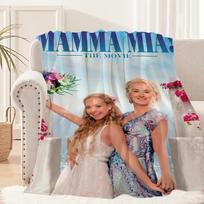 Klasikinės filmo M-Mamma Mia pliušinė antklodė, miego sofa, kilimėlis svetainei, šiltam biurui, miegamajam, gimtadieniui, namams, kelionėms, vaikų dovanoms 75x90cm gray