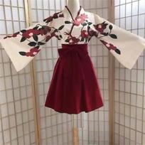 Kimono Mergaitė Sakura Japonijos Gėlių Spaudos Derliaus Suknelė Moteris Rytietiškas Kamelijos Meilės Kostiumas Haori Yukata Azijietiški Drabužiai S gray