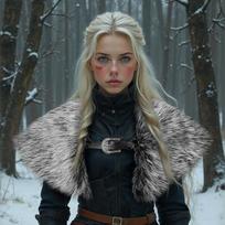 Halloween viking faux fur shawl medieval cosplay cape cosplay costume