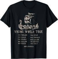 Vikings Shirt Viking World Tour_ Valknut Norse Mythology Gift Unisex T-Shirt 130