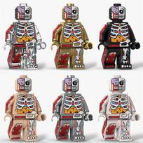 Žmogaus anatomija Kaulų struktūros surinkimas Statybiniai blokeliai Minifigūrėlės Žaislai