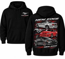 Ford Mustang New Edge Hoody, 1999-2004 Muscle Car Grafika Dovana Mustangų Gerbėjams XXXL black