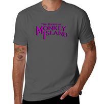 Monkey Island  The Secret of Monkey Island Original Logo Sticker TShirt Basic Comfort Fit TShirt for Men 4XL black