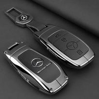Išmanaus automobilio nuotolinio rakto dėklas dangtelis Mercedes Benz AMG A C E S G klasėms GLC CLE CLA GLB GLS W177 W205 W213 W222 X167 Priedai black