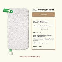 2027 Dated Weekly Planner Pocket Journal Cute Cartoon Cover Portable Wallet Notebook for Student Gifts Todo List Daily Planner