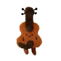 Naujas pliušinis smuiko raktų pakabukas Kawaii pasidaryk pats kuprinės pakabukas Animacinis dovanų raktų pakabukas black