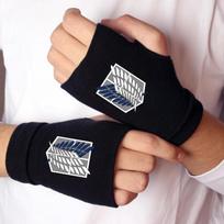 Naruto Anime Cosplay Black Gloves Akatsuki Itachi Bicycle Motorcycle Fingerless Warmer Wrist Gloves Toys for Children Adult Gift One Size black