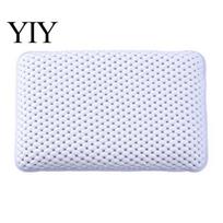 Compact Bath Cushion Pillow for Tub, with Non-slip Suction Cups, Bathtub Pilow Breathable Tub Head & Neck Support, Ergonomic Mesh Soft Spa B
