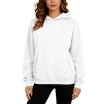 Women's Hoodie Long Sleeve Pullover Sweatshirt with Pockets Color Loose Fit XXL balta