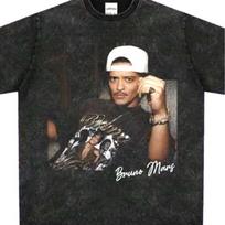 Bruno Mars Vintage Wash T-shirt for 2026 Bowl Halftime Show Fans Concert 2026 L gray