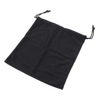 Black Travel Carry Drawstring Headphones Pouch Bag General 200x190x5 Mm black