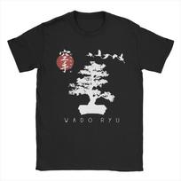 Bonsai Tree Wado Ryu Calligraphy Karate Instructor Japanese Martial Art Tshirt T Shirts Short Sleeve Y2k Tops 4XL white