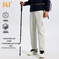 361° Unisex Water-Repellent Multi-Pocket Outdoor Hiking Pants L šviesiai smėlio spalvos