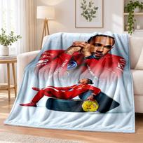 Lewis Hamilton Printed Flannel Blanket Warm Comfort Bed Throw For Indoor Home Decoration 100cmx150cm