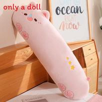Plush Cat Dinosaur Animal Pillow For Sleep Long Body Cotton Filling Bedside Cushion For Girls And Boys Pig