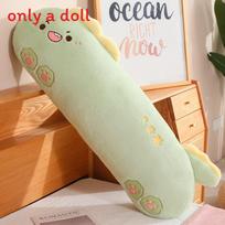 Plush Cat Dinosaur Animal Pillow For Sleep Long Body Cotton Filling Bedside Cushion For Girls And Boys Dinosaur