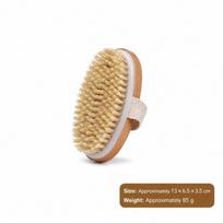 Boar Bristle Bath Body Brush Wooden Handle Body Scrub Brush Shower Scrubber Brush  Dry & Wet Skin 13*6.5cm
