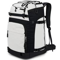 Large Capacity Ski Backpack Waterproof Anti-Slip Snowboard Boot Helmet Bag Men Women Travel Outdoor White white