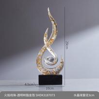 Resin Abstract Art Decorative Sculpture Living Room TV Cabinet Office Luxury Home Decor Gold
