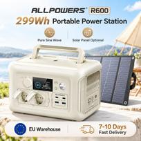ALLPOWERS R600 Portable Power Station & Portable Solar Panel (option) Pure Sine Wave 299Wh Outdoor Solar Generator for Camping ALLPOWERS R600-YY