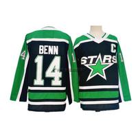 Dallas Stars NHL Hockey Jersey Retro Embroidered Long Sleeve Cotton Blend Mens Ice Uniform XXXL Chest 60cm