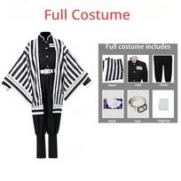 Anime Kimetsu No Yaiba Iguro Obanai Kimono Uniform Anime Wig Cosplay Costume Halloween Party White Snake Props Kid 120