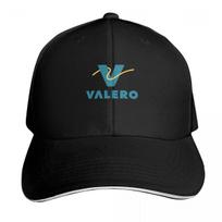 valero  Essential TShirt Baseball Cap Six Panel Structured Crown Sun Protection UPF  Breathable Mesh Back black