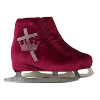 24-Color Velvet Skate Socks Figure Skating Roller Skates Kids Adult Unisex Stretchy Performance XXL vyno raudonos spalvos