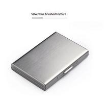 Rfid Blocking Metal Card Holder Stainless Steel Anti Theft Credit Card Case Slim Portable Card Box For Men Women Daily Carry A6