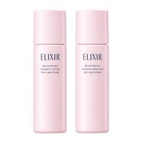 ELIXIR Brightening Trial Set Moist Type ca 30mL+30mL TrialTravel Use MilkLotion Relaxing Aqua Floral Scent Transparency Whitening Aging Care Firmness white