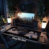 1Pc Eyes Darkness Gaming Mouse Pad Keyboard Desk Mat Non-slip Rubber Lock Edge Waterproof Computer Mousepad for Office Home Decor Y147 40cmx90cm