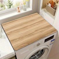 Minimalist Line Washer Top Protector Mat Anti Slip Dryer Top Mat  Drum Washing Machine 60x60cm-style B