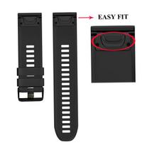 22 26mm Garmin QuickFit Strap for Fenix 7X 7 Watch Band Silicone Quick Release Wristband for Garmin Fenix 6X Pro 6 5X 5 5S Plus 20mm Fenix 5s 6s 7s juoda
