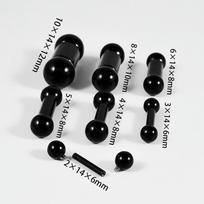 1PC 316L Stainless Steel Large Gauge Straight Barbell Ring Internal Threaded Big Gauge Tongue Barbell Piercing Jewelry 4 1PC 10x14x12mm