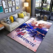 Sports Area Rug, France Football Mbappe Zidane Liberte Egalite Fraternite Poster, Fan Cave Decor, Non-Slip Mat 80x120cm( 31x47in)