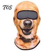 Lightweight Face Shield Animal Print Balaclava Mask, Breathable Dog Cat Tiger Cosplay Ski Dust Proof Men Women Full Cover for Halloween Party Mask One Size D beige