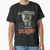 Christopher Lee Dracula Hammer Horror Sensational Shock Show Classic T-Shirt M black