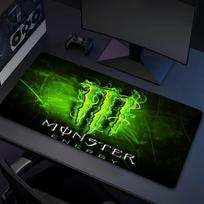 Monster Energy Xl Gaming Mouse Pad Nonslip Rubber Base Stitched Edge Waterproof Desk Mat For Pc Laptop Gamer Office Computer Accessories C929684 30cmx80cm
