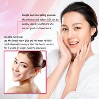 Jaysuing Dental Oral Teeth Gems Crystal Tooth Ornaments Jewelry Clear Color Teeth Decoration Tooth Tool
