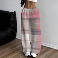 Women Plus Size Loose Straight Full Length Pants Halloween Cartoon Elephant Printed Trousers 7XL gray