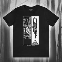 The Death Posture, Austin Osman Spare T-shirt, Occult Art Shirt, Creepy Tee, Black Magic, Gothic Unisex Jersey Short Sleeve Tee 3XL white