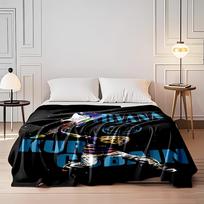 Kurt Cobain Nirvana Art Throw Blanket Flannel blanket for bedroom, living room, sofa, and nap sofas 130x150cm(51*59in)