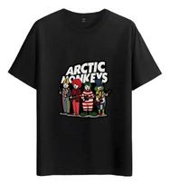 Tshirt Muscle Freaks Arctic Monkeys Payaso Estilo Band Rock M juoda