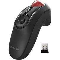 Elecom Relacon Wireless Trackball Mouse with Receiver Media Control Buttons Quiet Black