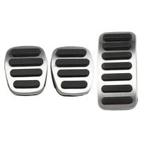 Car Pedals Covers for Volvo V40 XC40 C30 C70 S40 2013-2018 Stainless Steel Accelerator Fuel Gas Brake Clutch Pedal Pad Covers black