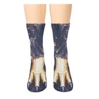3D gyvūnų letenų kojinės Naujovė Mielos kojos, pėdos, kojinės iki kelių, juokingos unisex, suaugusios moterys, vyrai, mergaitės, paaugliai, vaikai, suaugusieji, pora Kalėdų dovanos, suknelės, kojinės. 40cm gray
